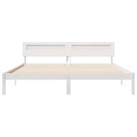 Bedframe Wit 180 x 200 cm Massief grenenhout - thumbnail