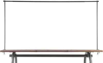 van der Leeden tafelklem 115-212cm zwart