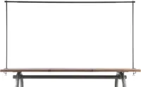 van der Leeden tafelklem 115-212cm zwart - thumbnail