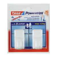 Haken tesa Powerstrips® LARGE Classic zelfklevend verwijderbaar wit 2 stuks - thumbnail