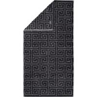 Cawö Cawo Noblesse Elegance Allover print Gastendoekje 30/50 zwart - thumbnail