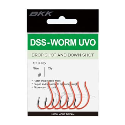 BKK DSS-Worm UV Orange Size 2/0