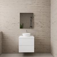 ACTIE BWS Badmeubel | Paris | Hoogglans Wit | 60 cm | met topplaat - thumbnail