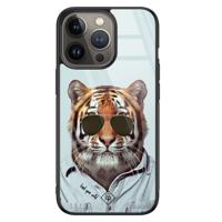 iPhone 13 Pro glazen hardcase - Tijger wild - thumbnail
