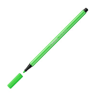 Viltstift stabilo pen 68/033 m neon groen | 10 stuks