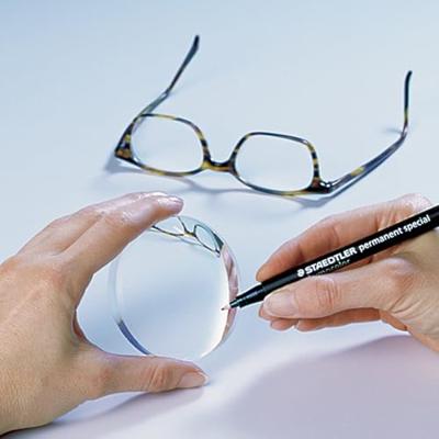 Viltstift Staedtler Lumocolor 319 special permanent S zwart | 10 stuks