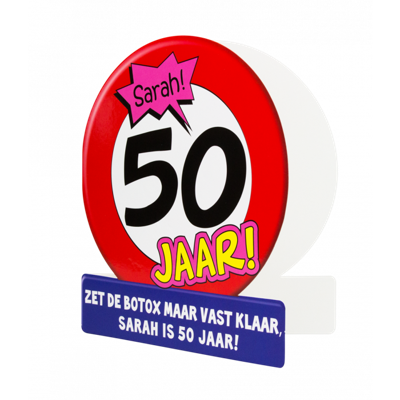 Sarah Wenskaart Verkeersbord