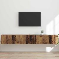 TV Wandkast 2 pcs Oud Hout 60 x 31 x 29.5 cm Bewerkt hout - thumbnail