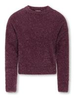 Kids ONLY winter sweater meisjes - paars - KogPiumo - regular fit, glitter - thumbnail