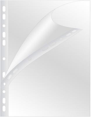 Q-CONNECT geperforeerde showtas A4 11-gaatsperforatie PP glanzend, pak van 100 stuks