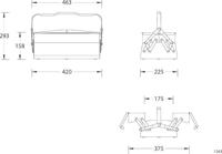 Gedore 6608250 1263 L Gereedschapskist (leeg) Blauw - thumbnail