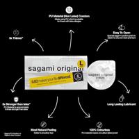 Sagami Original 0.02 - ultradunne latexvrije condooms Maat L - thumbnail