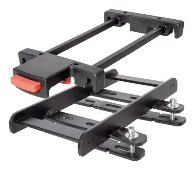 M-Wave one snap system for luggage carrier basket