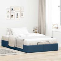 Bedframe zonder matras 120x190 cm stof blauw - thumbnail