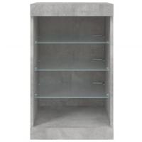 Dressoir met LED-verlichting 41x37x67 cm betongrijs - thumbnail