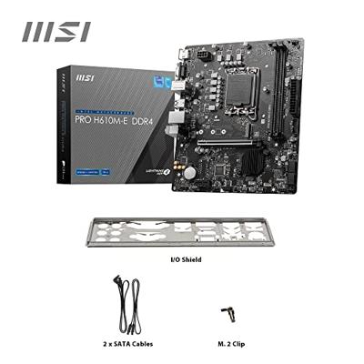 Moederbord MSI PRO H610M-E DDR4 H610 LGA 1700 DDR4 mATX - thumbnail