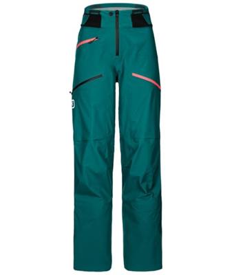 Ortovox 3L Deep Shell Dames Skibroek Pacific Green L