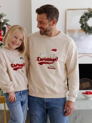 Kerst sweater voor heren, familie capsule vanille Kerst sweater voor heren, familie capsule vanille