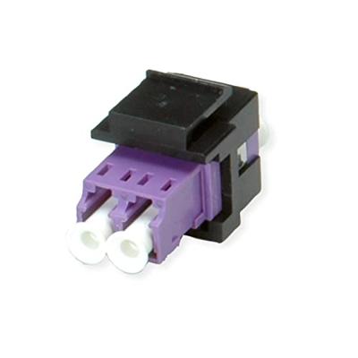 ROLINE Keystone glasvezeladapter LC/LC duplex, multimode, OM4 ROLINE Keystone glasvezeladapter LC/LC duplex, multimode, OM4