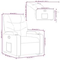 Sta-op-stoel verstelbaar stof donkerbruin - thumbnail