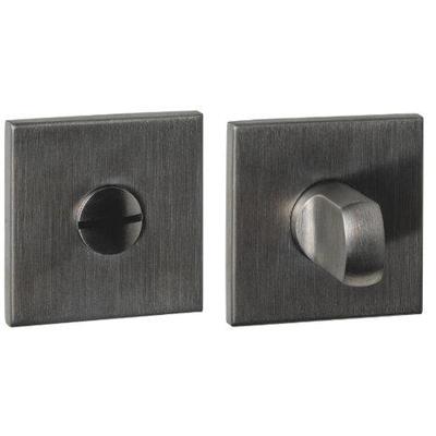 WC-sluiting verdekt 53x53x6mm met stift 6-8mm PVD antraciet