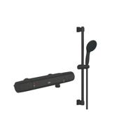 GROHE Precision Trend QuickFix Douchekraan - thermostatisch - met glijstangset - HOH 12cm - matte black (zwart) SW1126845 / SW1126516 - thumbnail