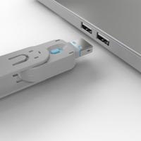 Lindy 40452 USB Port Blocker - Pack 4, Colour Code: Blue - thumbnail