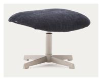 Kave Home Draaibare Hocker 'Teryl' Chenille, kleur Donkerblauw - thumbnail