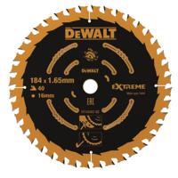 DeWALT Cirkelzaagblad voor Multimaterial | Extreme | Ø 184mm Asgat 16mm 40T - DT10303-QZ - thumbnail