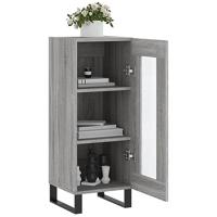 Dressoir 34,5x34x90 cm bewerkt hout grijs sonoma eikenkleurig - thumbnail