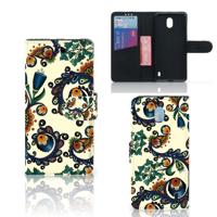 Wallet Case Nokia 1 Plus Barok Flower - thumbnail