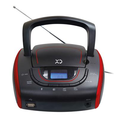 XD XDUSB918PRED CD-speler draagbare cd-speler zwart, rood
