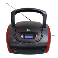 XD XDUSB918PRED CD-speler draagbare cd-speler zwart, rood - thumbnail