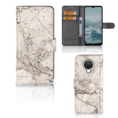 Nokia G10 | G20 | Bookcase | Marmer Beige