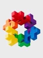 Plus Plus Hexel spectrum plus-plus: 6 stuks (3485) - thumbnail