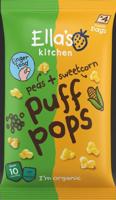 Ella's Kitchen Puff pops peas sweetcorn 10+ maanden bio (36 Gram) - thumbnail