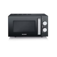 Severin MW 7761 Magnetron Zwart, RVS 800 W - thumbnail