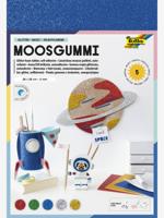 Zelfklevend glitter schuim, 5 vellen BASIC FOLIA meerkleurig - thumbnail