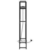 Opberghoofdbord met hoofdeinde met opslag Zwart eiken 90 cm Bewerkt hout - thumbnail