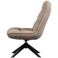 WOOOD Draaifauteuil 'Jouke' Geweven, kleur Zand - thumbnail