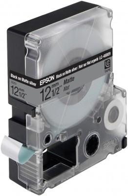 Epson Matte Tape - LC4SBE9 Matte Blk/MattSiv 12/9