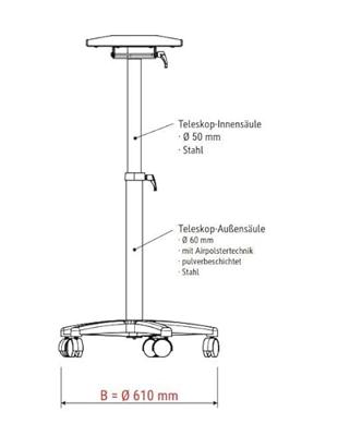 MAUL magneet Solid, rechthoek 54x19 mm, trekkracht 1 kg, doos van 10 stuks, zwart