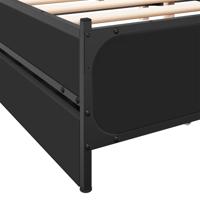 Bedframe met lades bewerkt hout bruin eikenkleur 135x190 cm - thumbnail