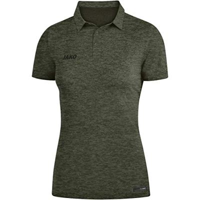 JAKO 6329D Polo Premium Basics Dames - Kaki Gemeleerd - 42