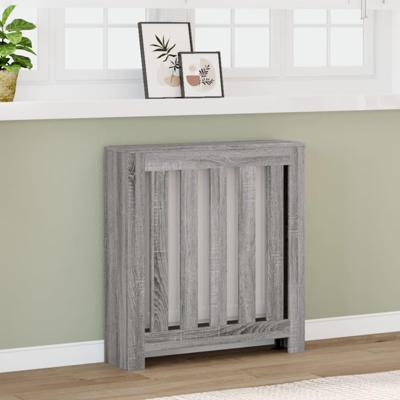 Radiatorombouw 78x20x82 cm bewerkt hout grijs sonoma eikenkleur Radiatorombouw 78x20x82 cm bewerkt hout grijs sonoma eikenkleur
