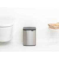 Brabantia Bo Afvalemmer 7 liter - Matt Steel Fingerprint Proof - thumbnail