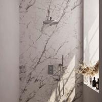 Inbouw Regendouche Set Brauer Brushed Edition Wanduitloop Ronde Hoofddouche 30 cm RVS Look Brauer - thumbnail