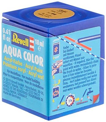 Revell 36194 Aqua Color verf Goud (metallic) Kleurcode: 94 Doos 18 ml Revell 36194 Aqua Color verf Goud (metallic) Kleurcode: 94 Doos 18 ml