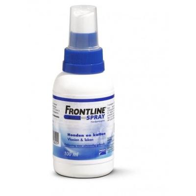 Frontline spray tegen vlooien & teken bij hond of kat 100 ml