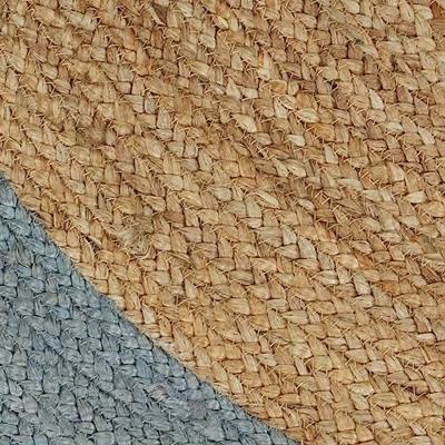VidaXL Vloerkleed handgemaakt met olijfgroene rand 150 cm jute